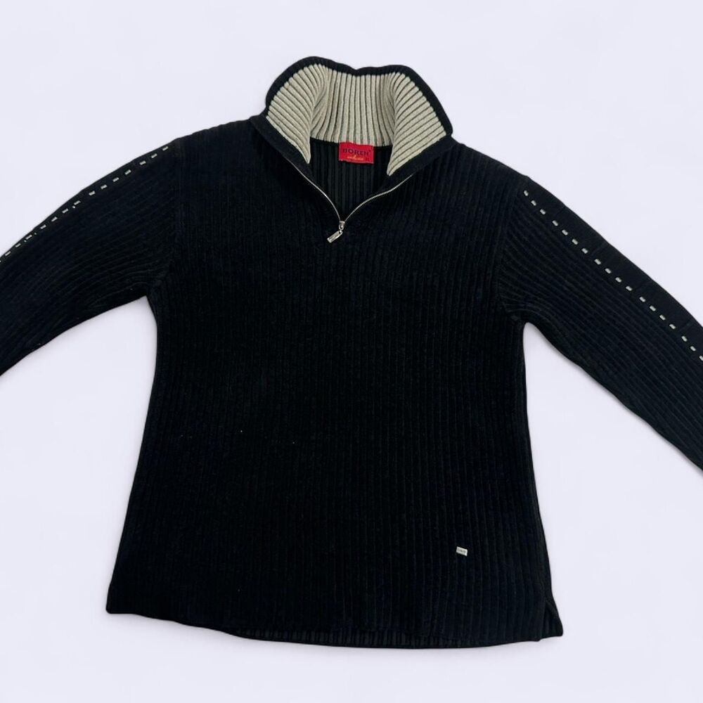 Vintage Boren Men's Black Sweatshirt size XL